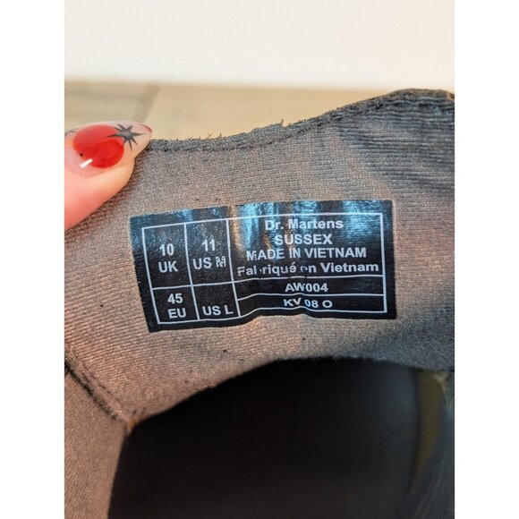 Dr Doc Martens Sussex Air Wair Chukka Boots Brown Leather AW004 Unisex Mens 11 - Picture 11 of 11